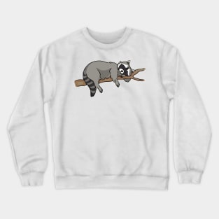 A sleepy racoon Crewneck Sweatshirt